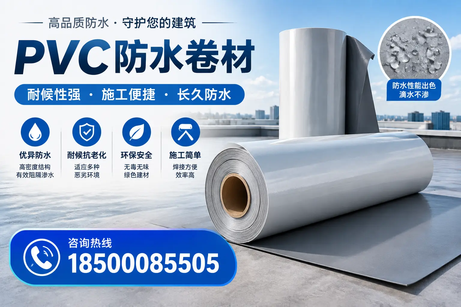 pvc防水卷材在德阳的行业应用前景分析